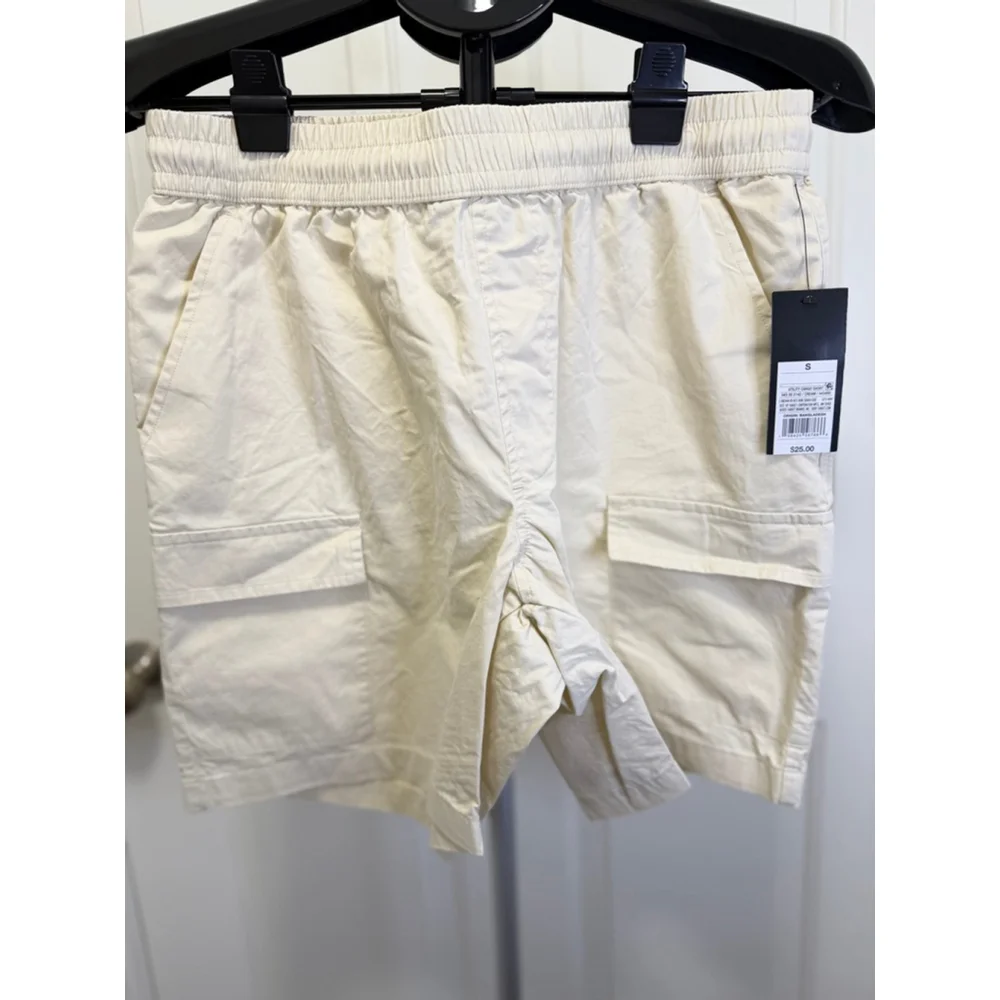 Men’s 8" Utility Cargo Shorts – Cream – Size S – NWT - Picture 2 of 7